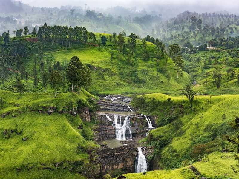 St. Claire waterfalls